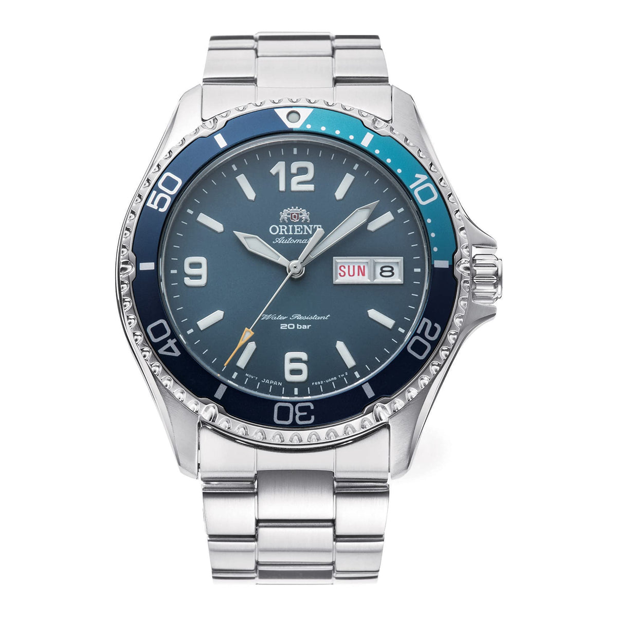 ORIENT Kamasu/Mako III Men's Automatic Manual Winding Sports Steel or Silicone Divers' Watch with Screw Crown and Sapphire Crystal
