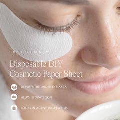 Project E Beauty Disposable Non-woven DIY Natural Spa Skin Care Cosmetic Facial Paper Sheet Eye Nose Face and Compressed Mask Towel Sheet Toner Lotion Paper (Eye Zone)