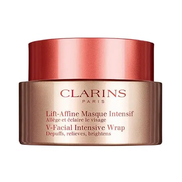 Clarins V Facial Intensive Wrap Face Mask Award Winning Facial Contouring Mask Visibly Reduces Puffiness and Swelling Caused by Stress,Heat and Hormonal Changes Promotes Even Skin Tone 2.5 Oz