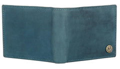 WildHorn® RFID Protected Genuine Leather Wallet & Gift Combo for Men - Blue Hunter