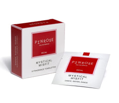 PINROSE Perfumes Mystical Misfit - Eau de Parfum Petal (Fragrance Towelettes) - Vegan, Cruelty-free & Hypoallergenic w/ Essential Oils - Notes of Red Currant, Pink Rose, Vanilla, Jasmine & Musk