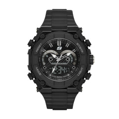 Skechers Men's Quartz Lightweight Analog Digital Watch - El Segundo Black