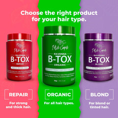 I Belli Capelli Organic Ravenna Hair B-tox Treatment 2 Pack- B-tox Capilar Para el Cabello, Formaldehyde-Free- Cirugia Capilar Para el Cabello- Effect Anti-Frizz, Volume Reduction, Smoothing- 2 units