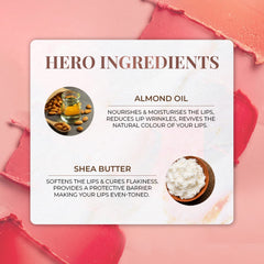 Just Herbs Tinted Lip Balm for Men and Women with SPF 20+ for Dark Lips to Lighten 4 g (Cherry)