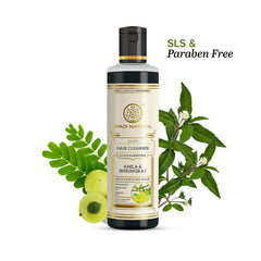 Khadi Natural Ayurvedic A mla And Bhringraj Hair Cleanser(Shampoo), Sls And Paraben Free, 210 ml