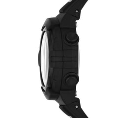 Skechers Women's Quartz Metal and Silicone Sports Digital Watch - Truro Black