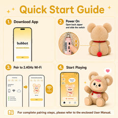 AI-Powered Plush Toy 11.8-Inch Interactive Talking Stuffed Animal Companion