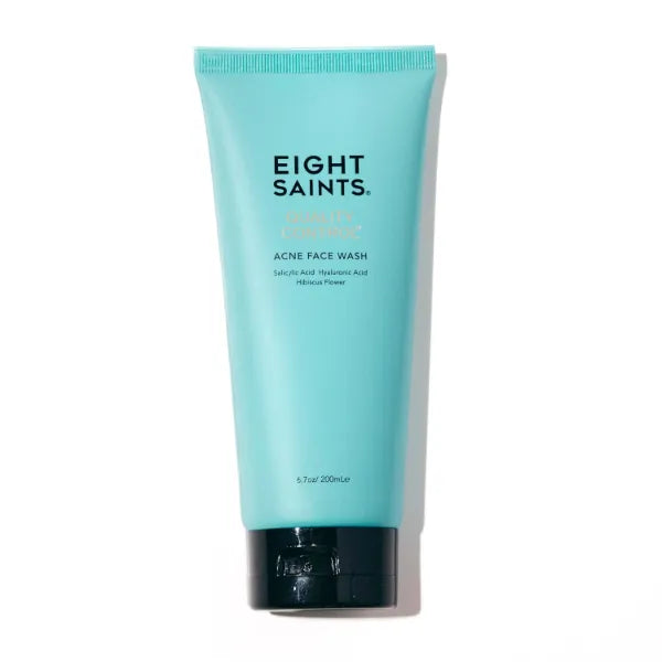 Eight Saints Quality Control Acne Face Wash, Natural & Organic, Reduce Acne and Prevent Future Breakouts, 2% Salicylic Acid, 6.7 Ounces