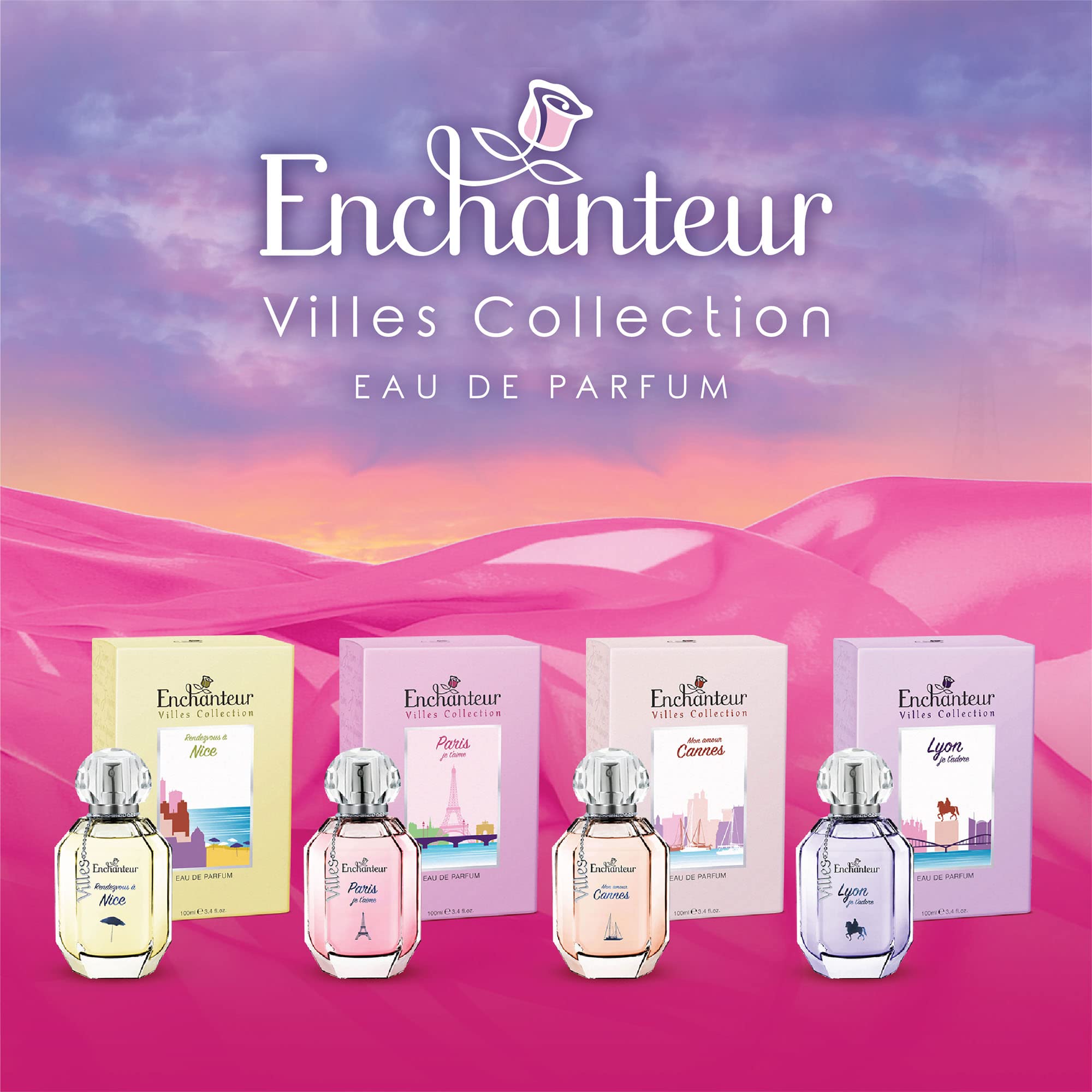 EnchantEUr Villes Nice Rendezvous Perfume For Women - Eau De Parfum, 100ML | Elegance Redefined