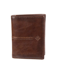 Columbia Men's RFID Trifold Wallet - Brown Emboss