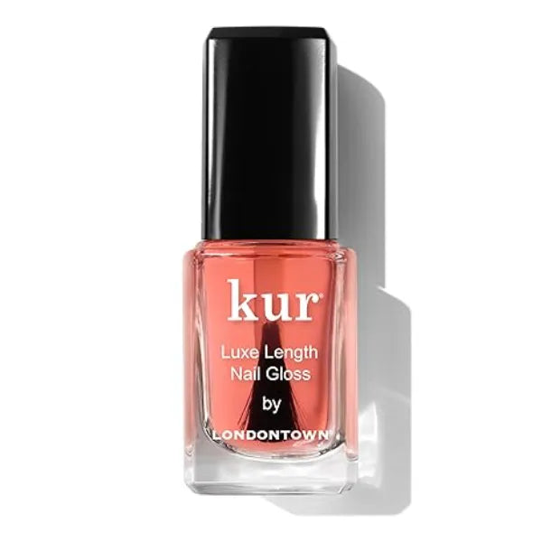 LONDONTOWN Luxe Length Nail Gloss Strengthens & Protects Nail Length, Boosts Keratin & Ceramide Production, Prevents Breakage, .4 fl oz