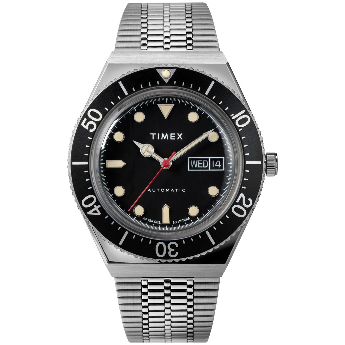 Timex Men's M79 Automatic 40mm Watch - Stainless Steel/Black/Stainless Steel