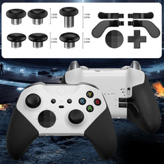 STAYOUNG Replacement Paddles Thumbsticks - 13 in 1 Metal Thumbsticks Compatible with Xbox Elite Wireless Controller, 6 Swap Joysticks 4 Paddles(Black)