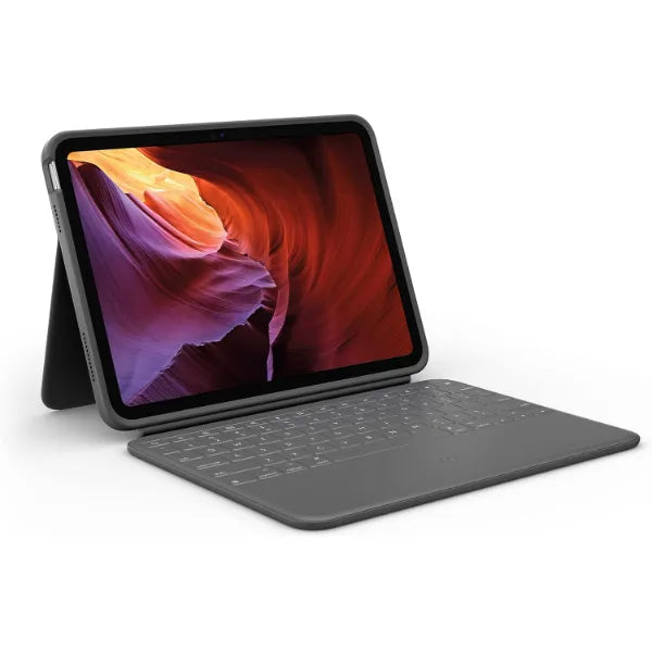 Logitech Rugged Folio Case For iPad (10th Gen & A16) (2025) - Oxford Gray