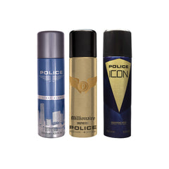 Police Light Blue + Millionaire Homme + ICON - Deo Combo Set (600ml)