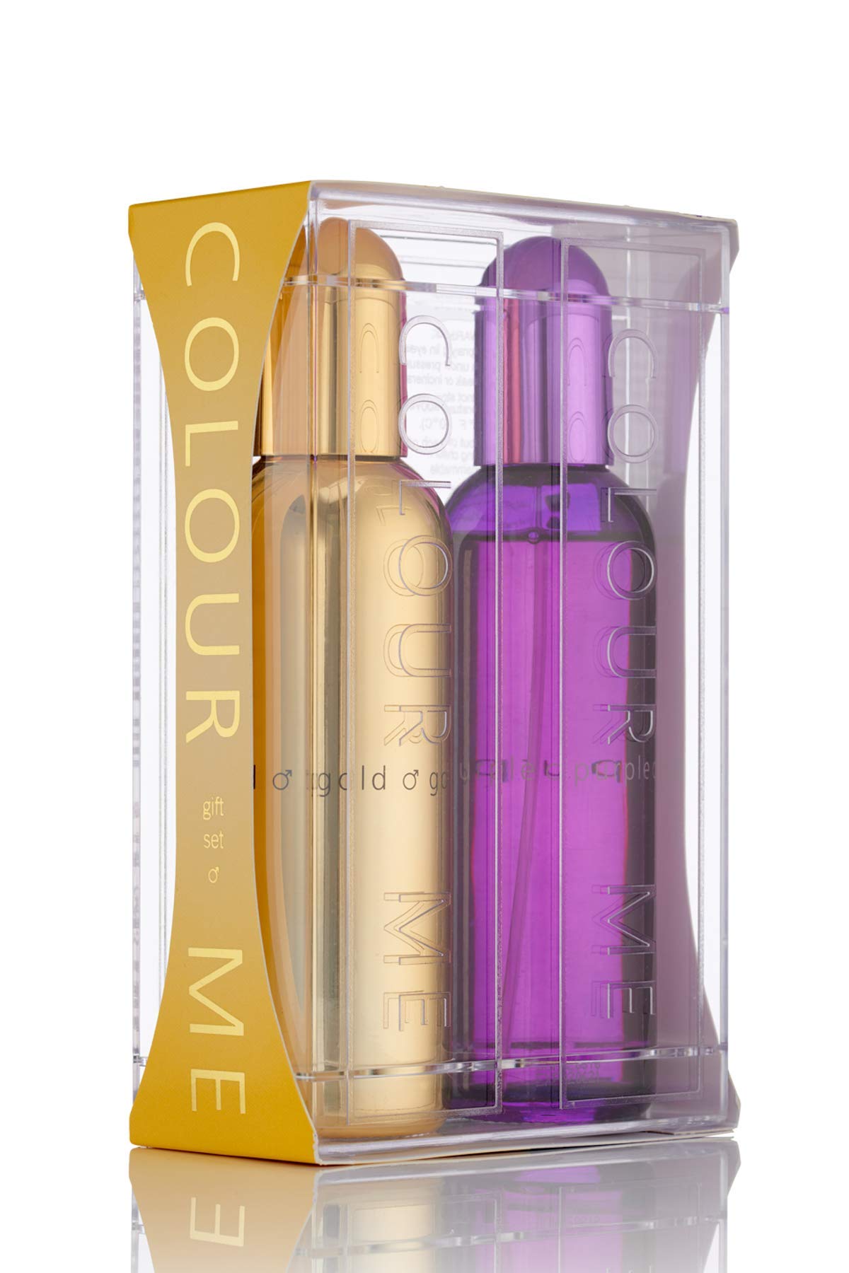 Colour Me Gold Homme & Colour Me Purple, 2x100ml Eau de Parfum, Twin Pack by Milton-Lloyd