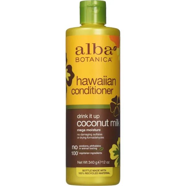 Alba Botanica Natural Hawaiian Conditioner Coconut Milk, 12 Ounces (Pack of 1)