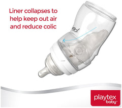 Playtex Baby Nurser Baby Bottle with Drop-Ins Disposable Liners, Closer to Breastfeeding, Gift Set