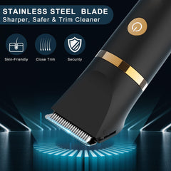 NALACAL Electric Groin Hair Trimmer Ball Trimmer for Men, Manscape Ball & Pubic 3 in 1 Men Grooming Kit for Nose, Groin, Waterproof Body Groomer Shaver, Replaceable Ceramic Blade, Gifts for Men