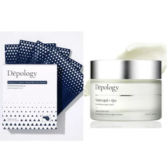 Depology Deepcare+ Serum-Infused Micro Dart Patche, Triple Lipid+Q10 Facial Moisturizer