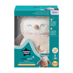 Tommee Tippee Deluxe Baby and Toddler Sound and Light Sleep Aid with White Noise, CrySensor and Nightlight, USB-Rechargeable and Machine Washable, Ollie The Owl