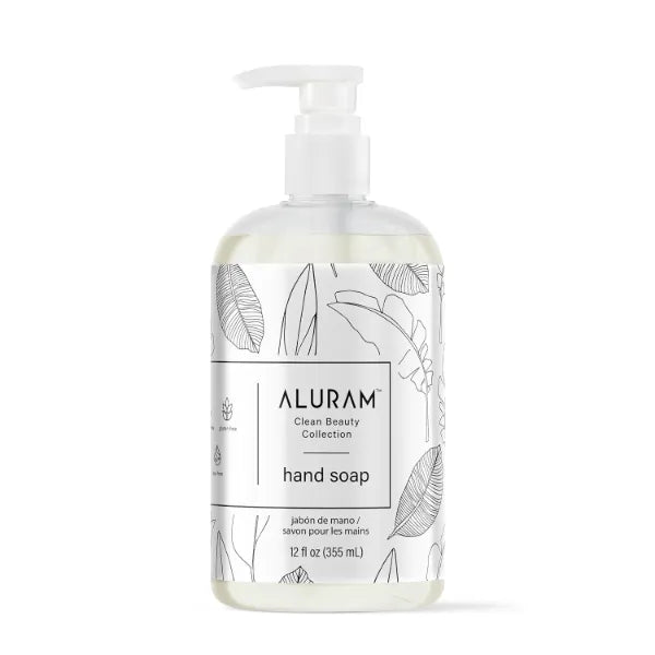 ALURAM Hand Soap, Clean Beauty Collection Hand Wash with Coconut Water Base, Aloe Vera And Jojoba Oil,12 Fl Oz