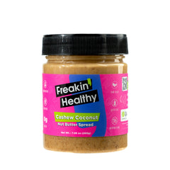 Freakin Healthy Cashew Coconut Nut Butter Spread – Creamy Natural Ingredients, Great for Breakfast or Snacks - 200g