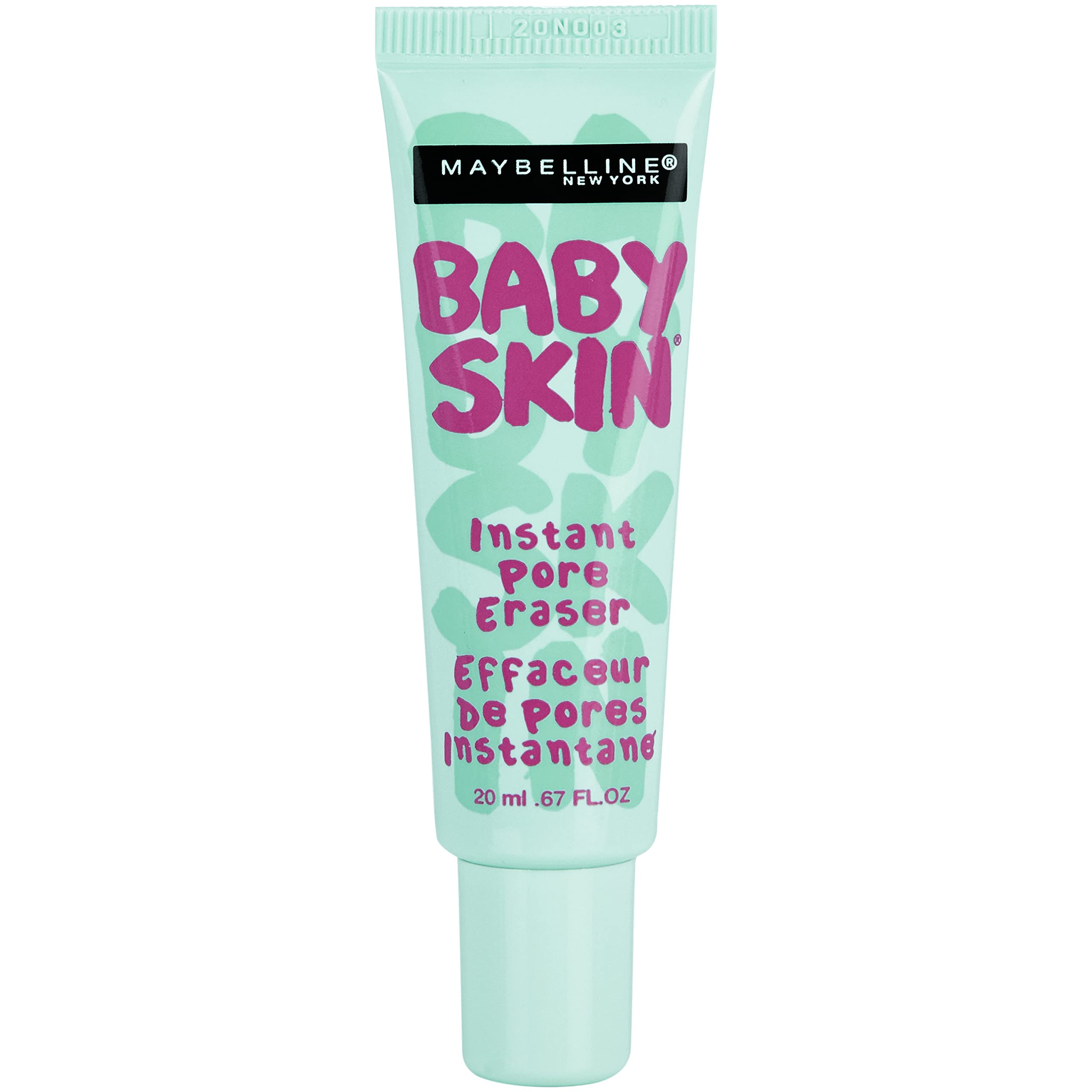 Maybelline New York Foundation Primer, Instant Pore Eraser Foundation, Smooth Matte Finish, Blurs Pores, Baby Skin