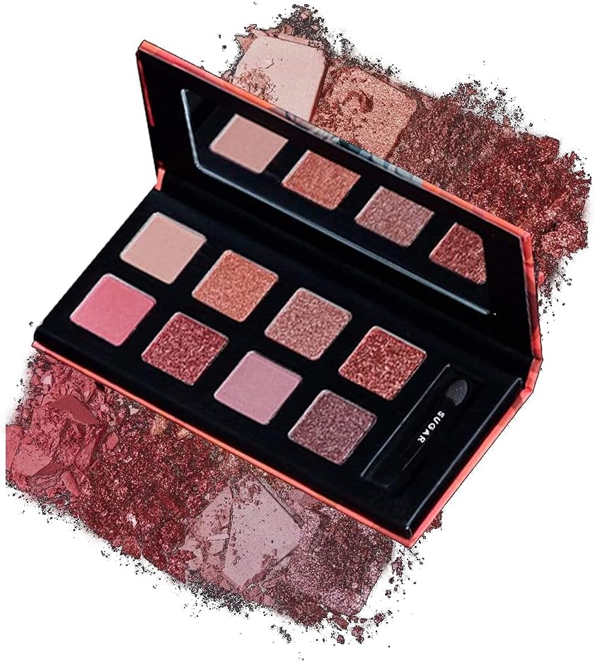 SUGAR Cosmetics Blend The Rules Eyeshadow Palette (03 Fantasy (Mauve)) Long Lasting, Smudge Proof, Paraben Free