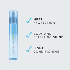 Sebastian Professional Trilliant | Thermal Heat Protection Hair Styling Spray | Adds Body & Shine with Light Conditioning | 5.07 fl oz