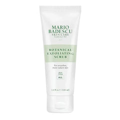 Mario Badescu Botanical Exfoliating Scrub for All Skin Types, Face Scrub with Ivory Palm Seeds & Green Tea Extract, Gentle Exfoliating Face Wash, 3.4 Fl Oz 100 ml .