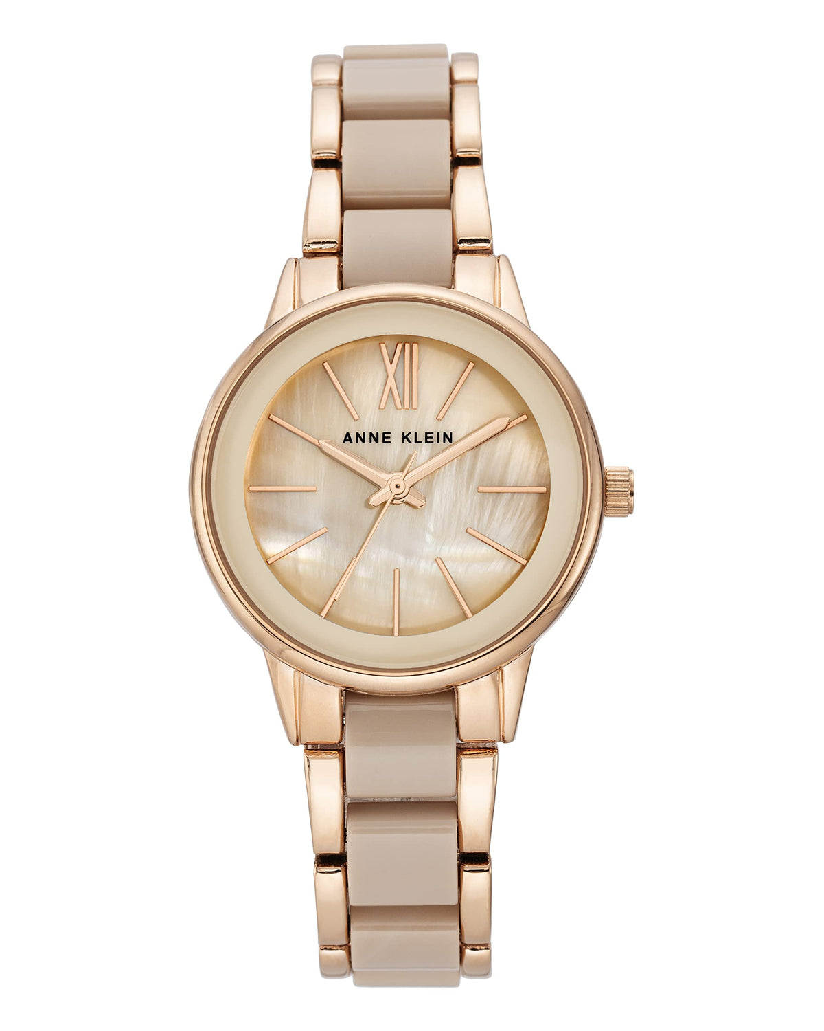 Anne Klein Resin Bracelet Watch for Women, Rose Gold/Blush Pink