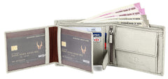 WildHorn® RFID Protected Genuine Leather Wallet & Gift Combo for Men - Beige M