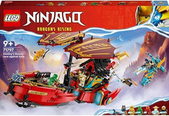 LEGO 71797 NINJAGO Destiny's Bounty - race against time, Ninja Air Ship Toy Set with 2 Dragon Figures & 6 Minifigures, 2023 Vehicle Set, Birthday Gift Idea for Kids