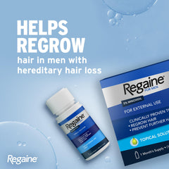 Regaine 5% Minoxidil Top Solution for Men, Clinically Proven to Stimulate Hair Growth, 60ml