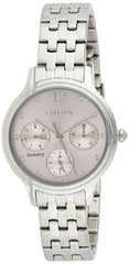 Citizen Womens Quartz Watch, Analog Display And Stainless Steel Strap - Ed8180-52X