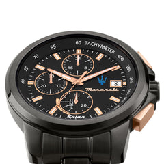 Maserati SUCCESSO 44 mm Solar Power Chronograph Men's Watch, Grey, Chronograph