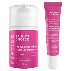 Paula's Choice Pro-Collagen Peptide Plumping Moisturizer, Daily Gel-Cream for Deep Lightweight Hydration & Pro-Collagen Peptide Gloss Lip Balm, Hydrates & Smooths Lips, Sheer Tint, Non-Sticky