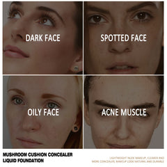 Air Cushion CC Cream Foundation BB Cream, Concealer Lasting Nude Makeup Moisturizing Pigment CC Liquid Foundation,Brighten Makeup Long Lasting Waterproof-Natural