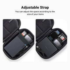 UGREEN Electronic Organizer, Travel Organizer for Electronics Accessories Water-resistant Shockproof External Hard Drive Case Small Travel Case for Cables, Chargers, SD Cards, Hard Disk, Flash Drives