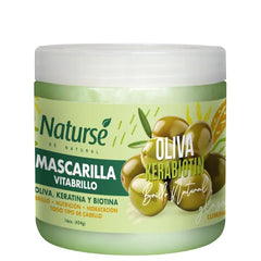 Naturse Vitabrillo Hair Mask 16 oz – Olive, Keratin & Biotin Deep Conditioning Treatment – Shine, Moisture & Nourishment for All Hair Types