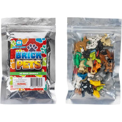 Brick Loot Animal Toy Pet Pack – 42-Piece Miniature Animal Figures Set, Educational Playset for Kids, Includes Assorted Wild and Domestic Animals, Ideal for Learning and Imaginative Play