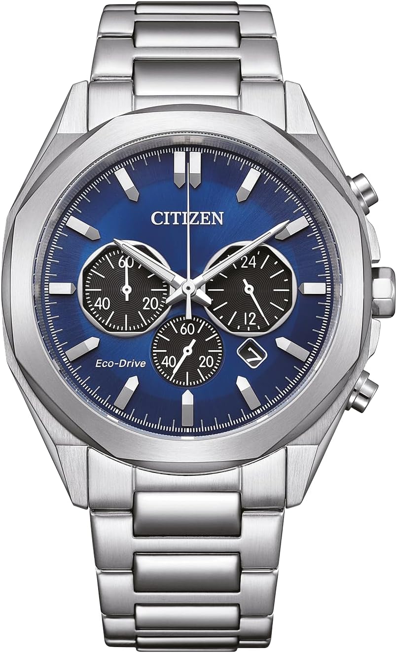 Citizen Men's Chronograph Eco-Drive Watch with Stainless Steel Strap CA4590-81L, Silver, Bracelet