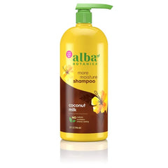 Alba Botanica Shampoo, More Moisture Coconut Milk, 32 oz