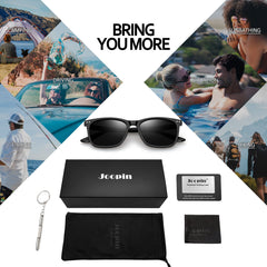 Joopin Polarized Sunglasses for Women UV Protection Classic Square Vintage Shades of Men Driving Fishing Traveling Lightweight Glasses