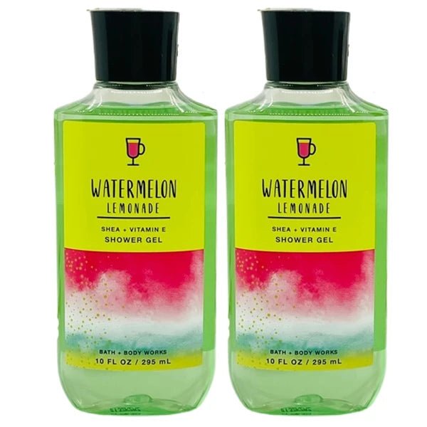 Bath & Body Works Gift Set of of 2 - 10 Fl Oz Shower Gel (Watermelon Lemonade), Multicolor