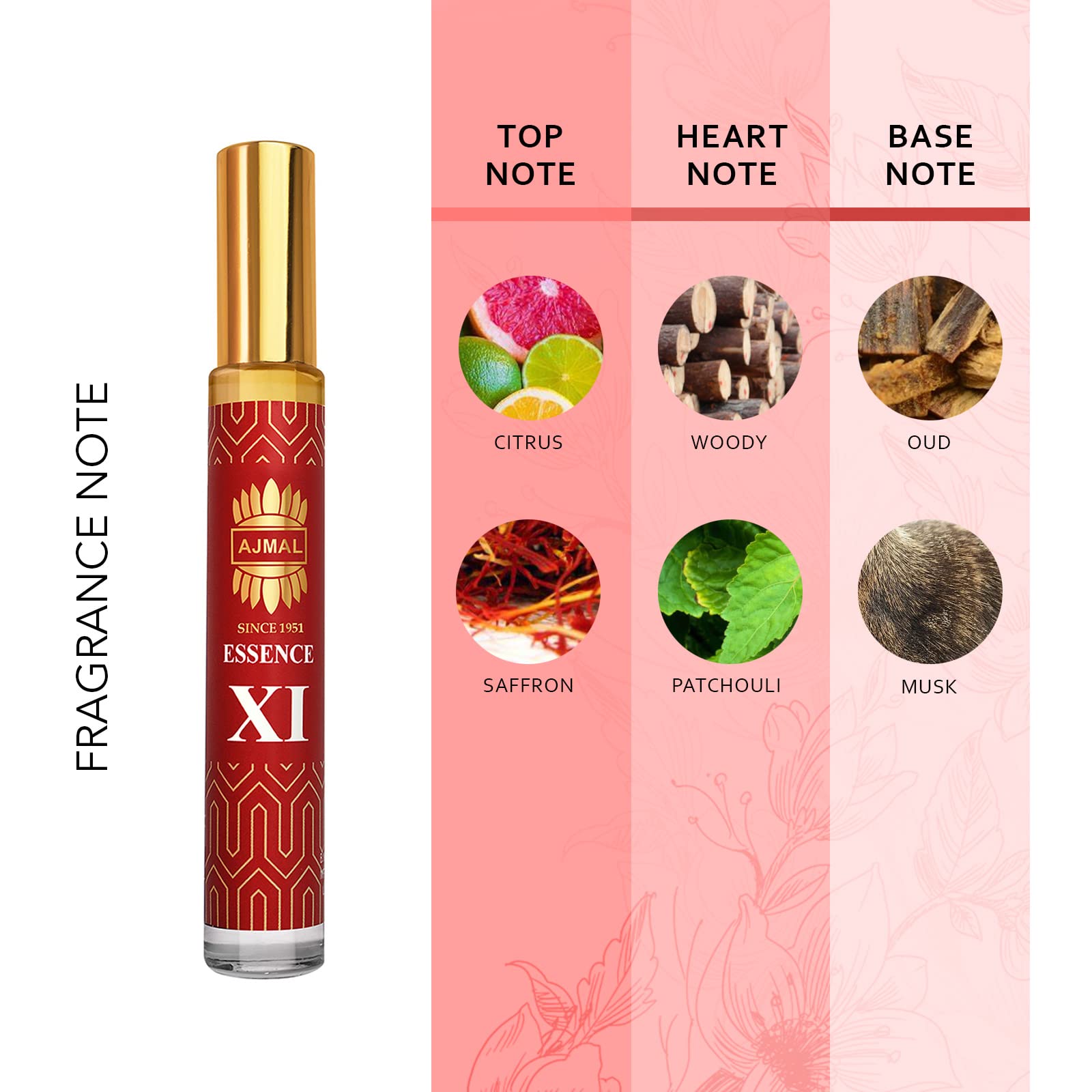 Ajmal Essence XI Long-lasting Concentrated Perfume 10ml Gift for Men and Women