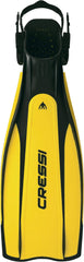 Cressi Pro Light Premium Scuba Diving Heel Fins - Black/Yellow