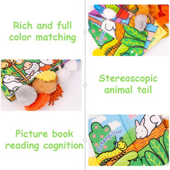Baby Books Toys, Sensory Toys 0-6 Months Touch Feel Activity Soft Book, Crinkle Cloth Books for Babies, Baby Essentials For Newborn, Car Seat Stroller Soft Toys Gifts For Newborn 0 3 6 12 Months