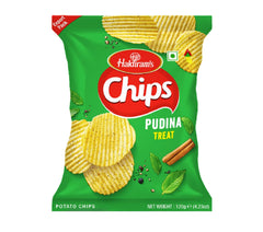 Haldiram's Chips Pudina Treat, Prinkled with Salt and Pudding Seasoning - 120g